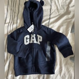Baby Gap bear ear hoodie NWT 6-12 m